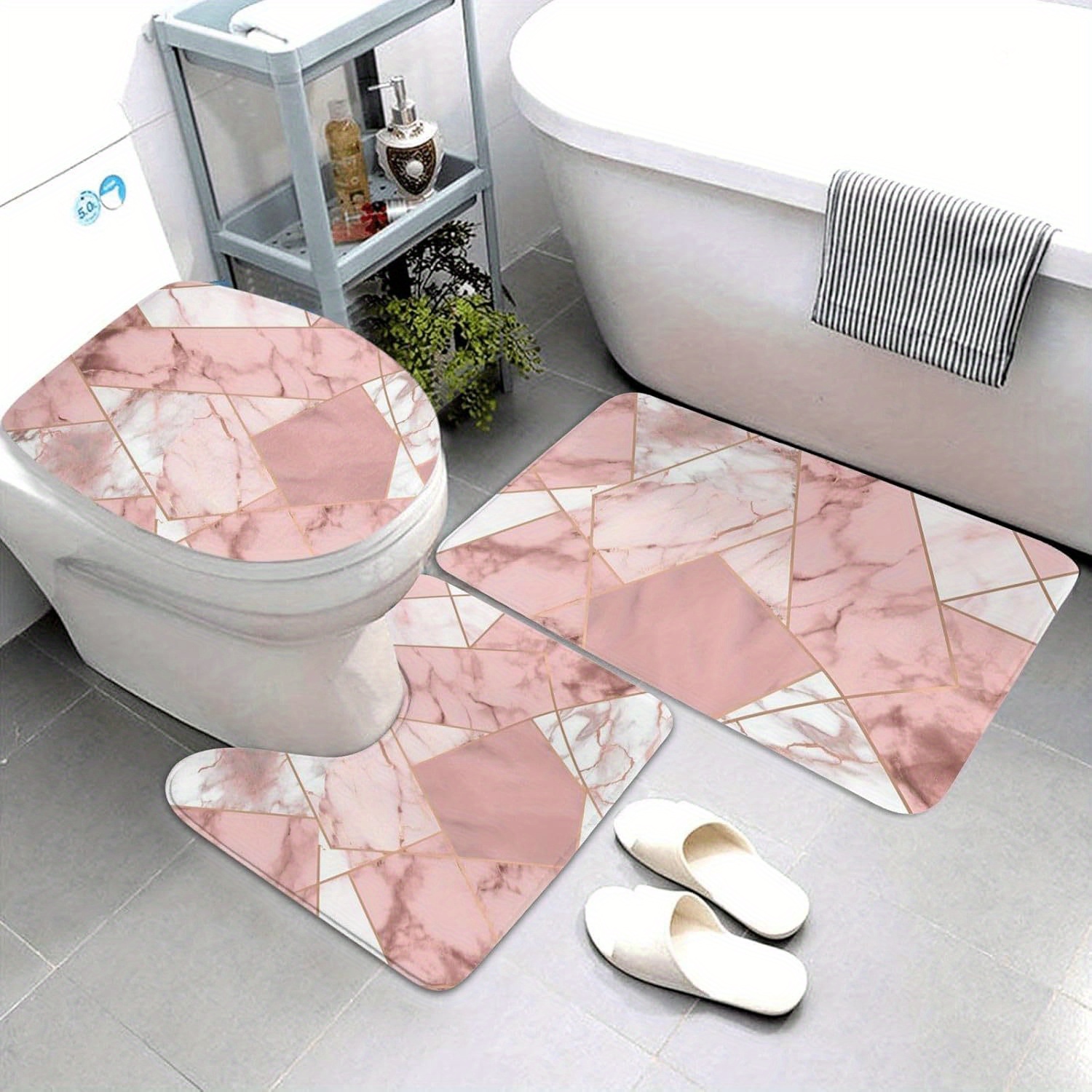 Home Made Bathroom Vanity - Lüks Mermer Banyo Paspas Seti, Ev