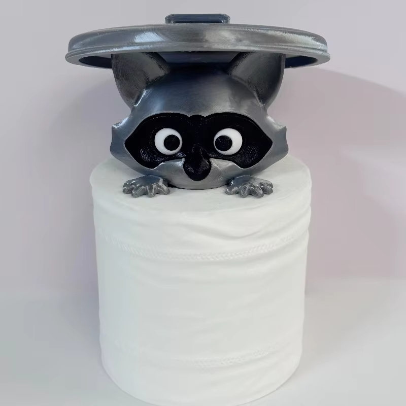 Home Bathroom Ideas - Yaratıcı Karikatür Rakun Tuvalet Kağıdı Tutucu