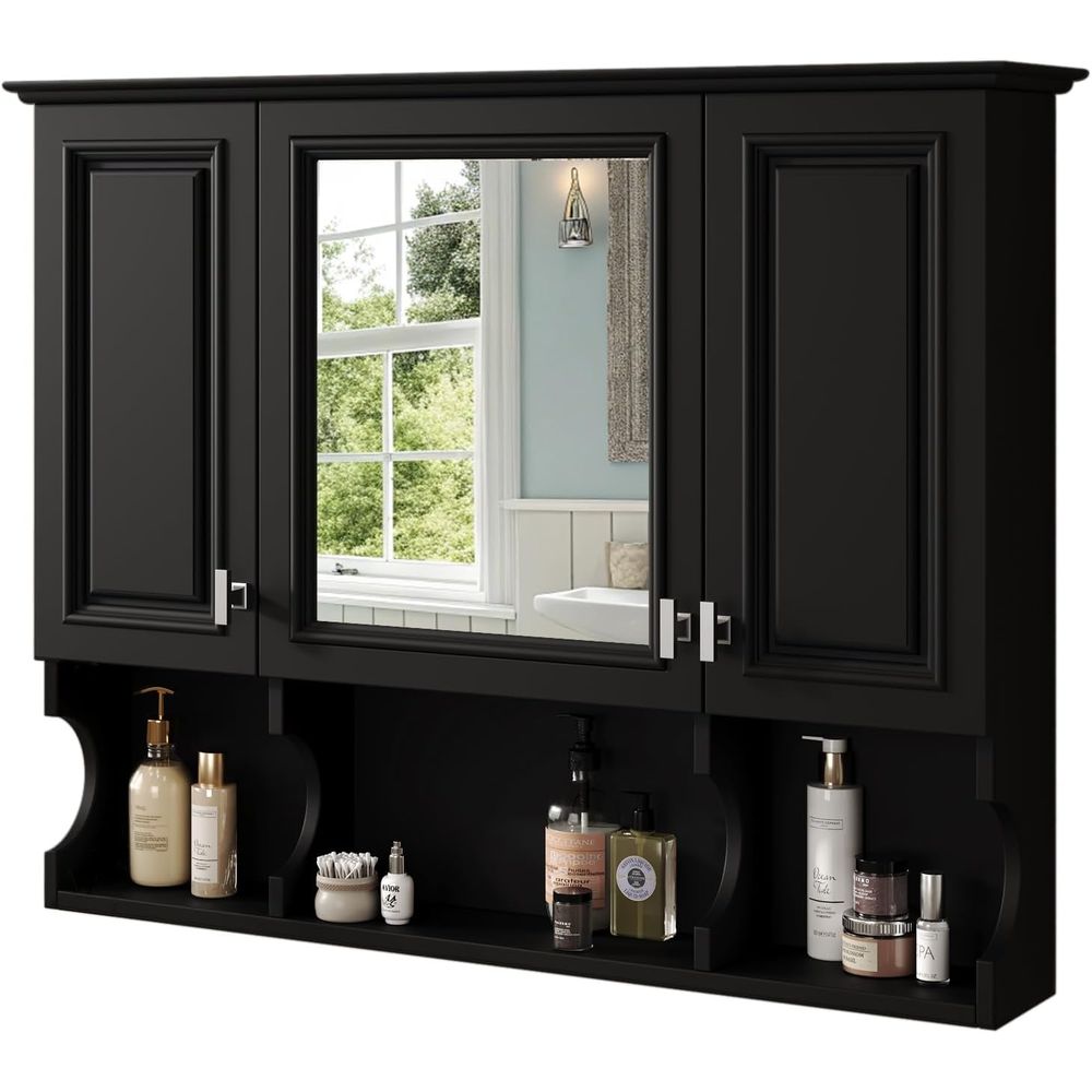 Home Bathroom Mirror - Aynalı Banyo Duvar Dolabı, Ayarlanabilir Raflı