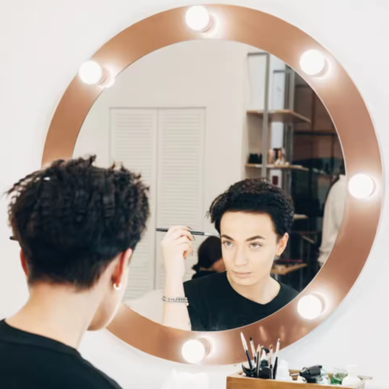 Home Bathroom Mirror - USB LED Hollywood Makyaj Lambası Çıkarılabilir
