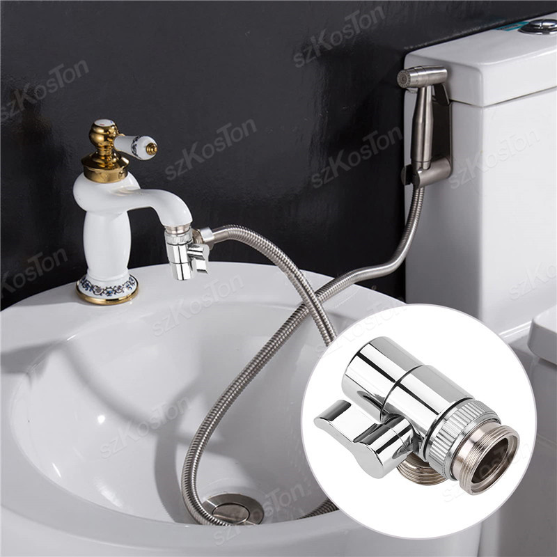 Home Bathroom With Two Toilets - Ev Mutfak için Su Musluk Memesi
