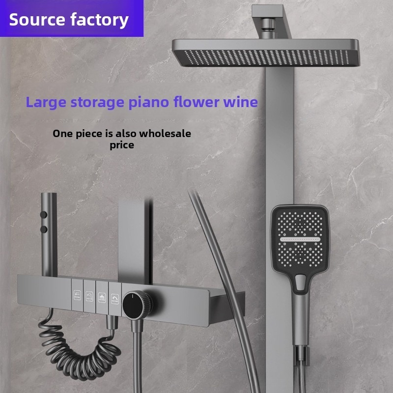 Home And Bathroom - Dijital Duş Başlığı Seti Basınç Arttırıcı