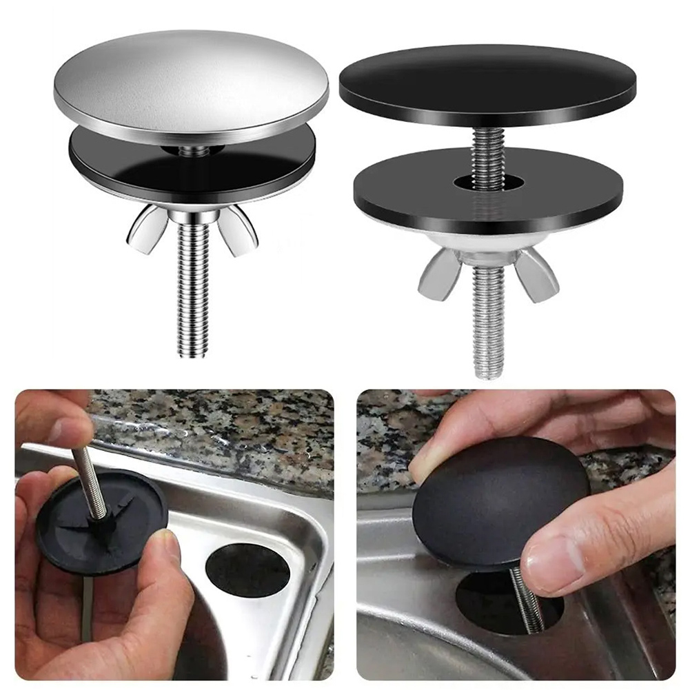 Basin Mixer Tap - Paslanmaz Çelik Metal Lavabo Deliği Kapağı