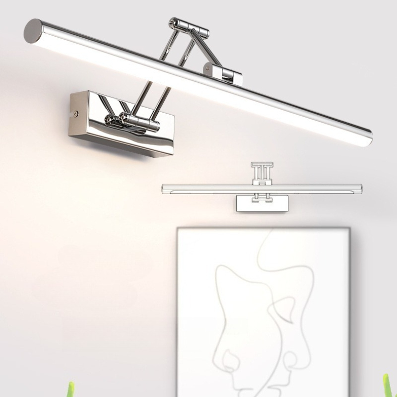 Home Bathroom Mirror - Demir Üç Renkli Ayna Ön Lamba