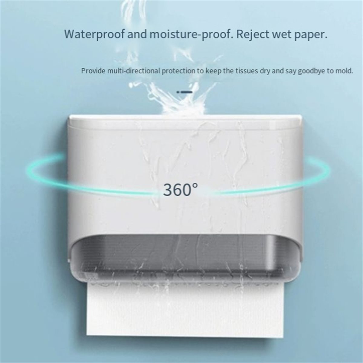 Home Bathroom Towel Dispenser - Duvara Monte Kağıt Havlu Dispenseri, Banyo,