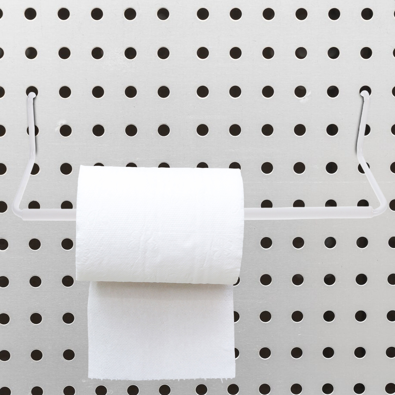Home Bathroom Paper Towel Holder - 2 adet Pegboard kağıt havlu tutucu