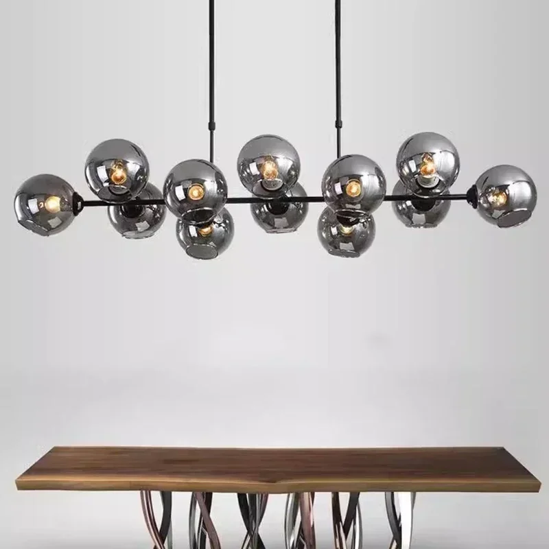 Home Of The Year Bathroom - Gri Cam LED Kolye Işıkları Oturma