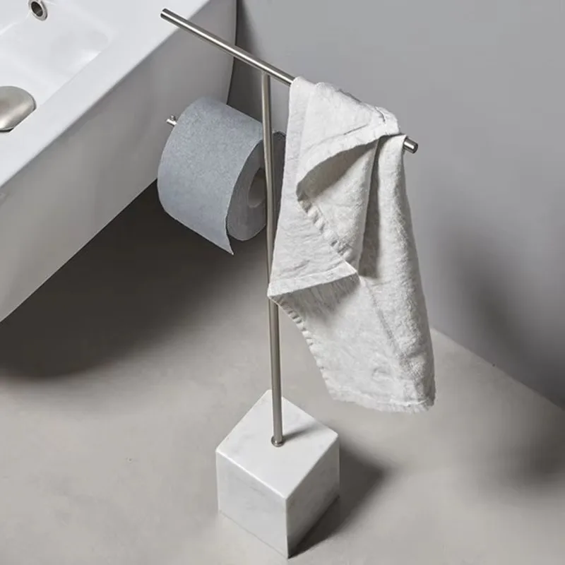 Home Bathroom Paper Towel Holder - Paslanmaz Çelik Lüks Banyo Depolama Rafları