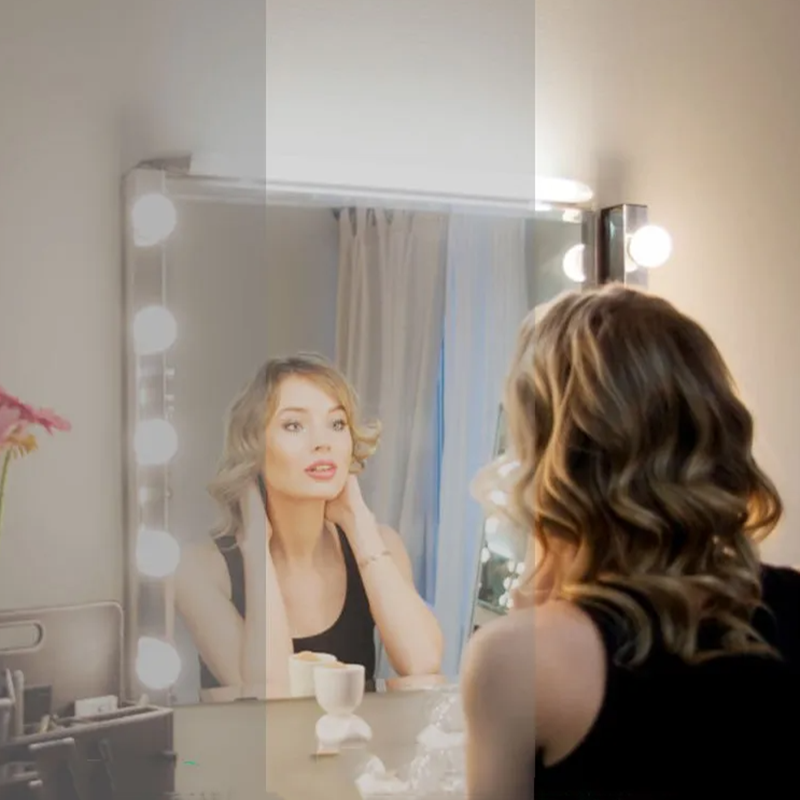 Home Bathroom Mirror - LED Kozmetik Makyaj Aynası Işıkları Hollywood