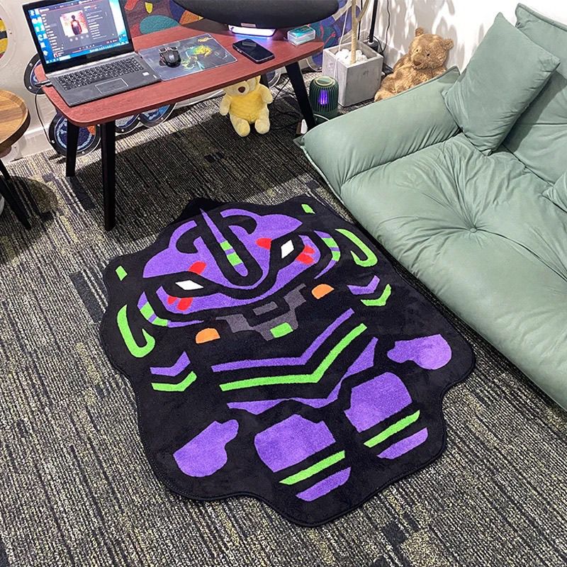 Home Bathroom Rugs - NEON GENESIS EVANGELION Tasarımcı Peluş Halı