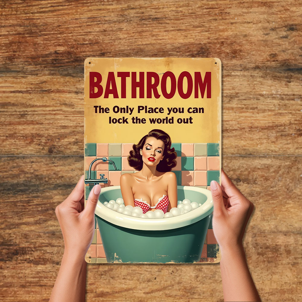 Komik Banyo Kuralları Vintage  - Home Bathroom Ideas incelemesi ve fiyatı
