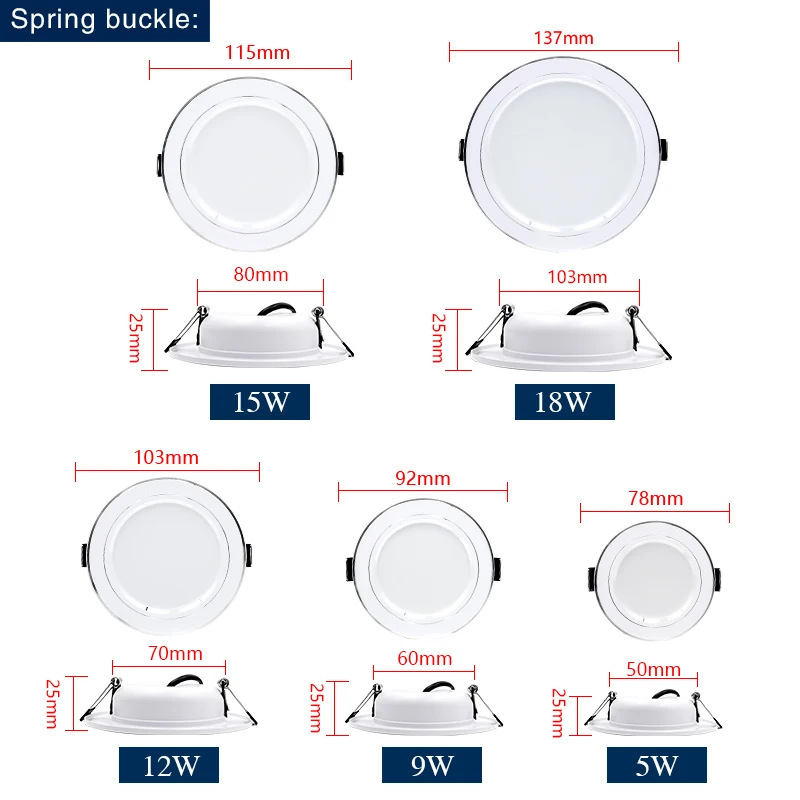 10 adet/grup Led Downlight AC  - Home Of The Year Bathroom incelemesi ve fiyatı