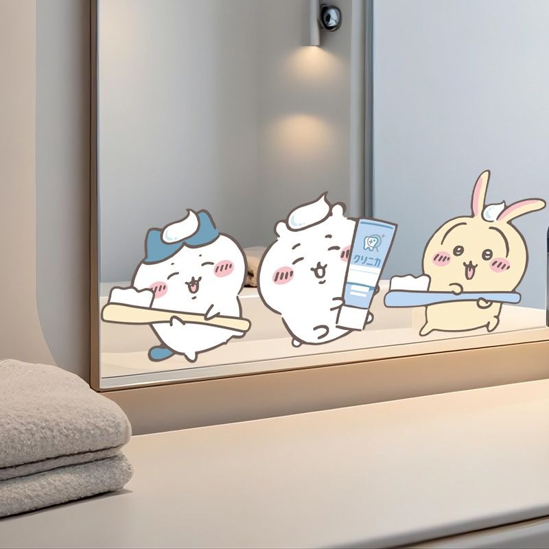 Sıcak Chiikawa Ayna Çıkartmala - Home Bathroom Mirror incelemesi ve fiyatı