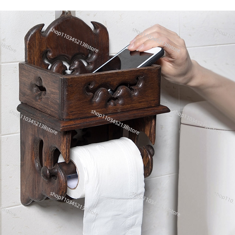 Ahşap Kağıt Havlu Tutucu Tuval - Home Bathroom Paper Towel Holder incelemesi ve fiyatı