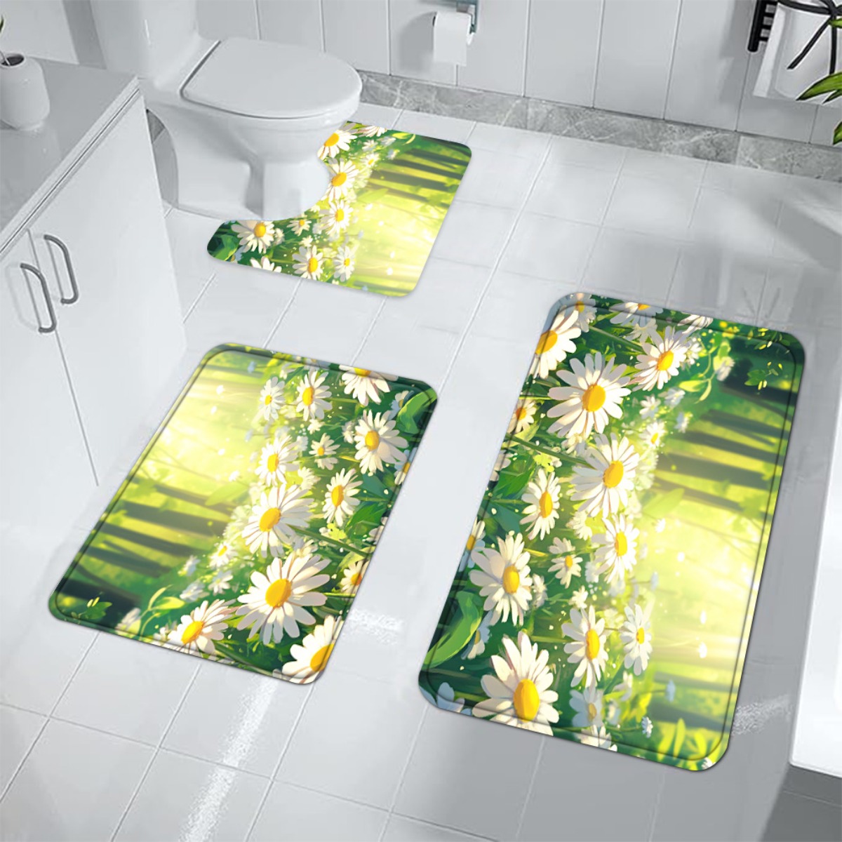 Papatya Çiçekli Banyo Paspas S - Home Made Bathroom Vanity incelemesi ve fiyatı