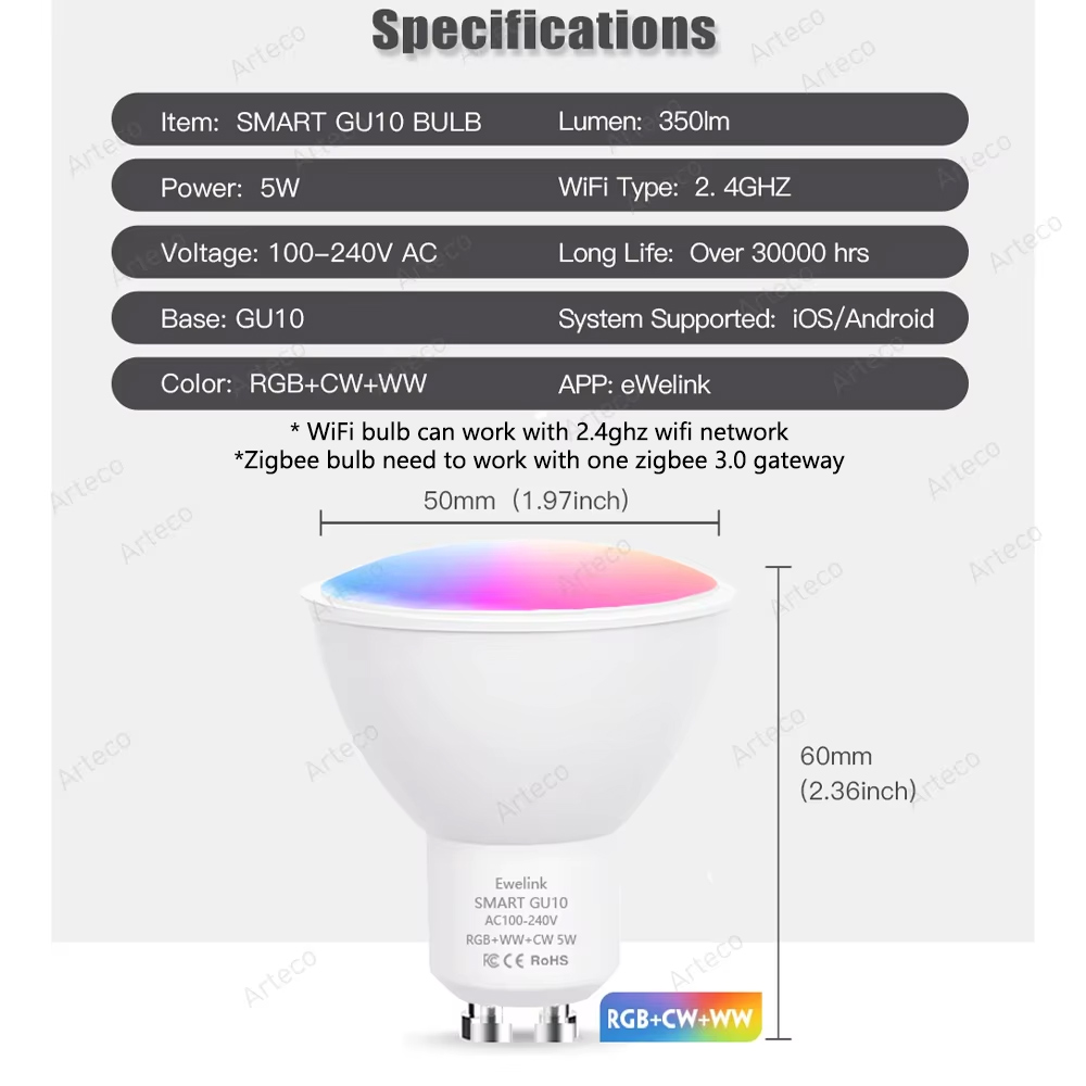 Ewelink GU10 Zigbee LED Ampull - Philips Bulb Hue incelemesi ve fiyatı