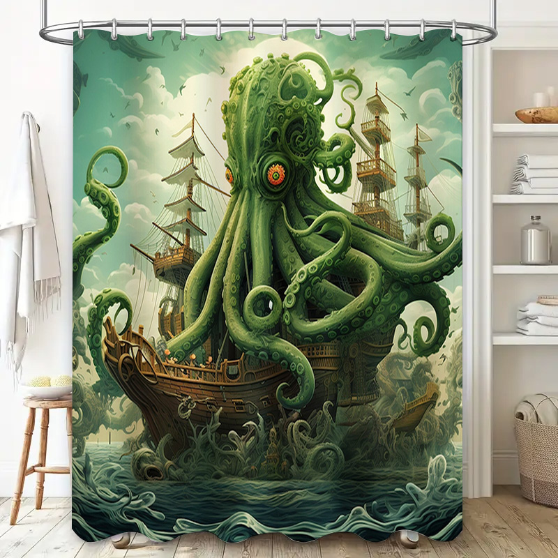 Ahtapot Gemi Duş Perdesi Gerçe - Home Bathroom Ideas incelemesi ve fiyatı