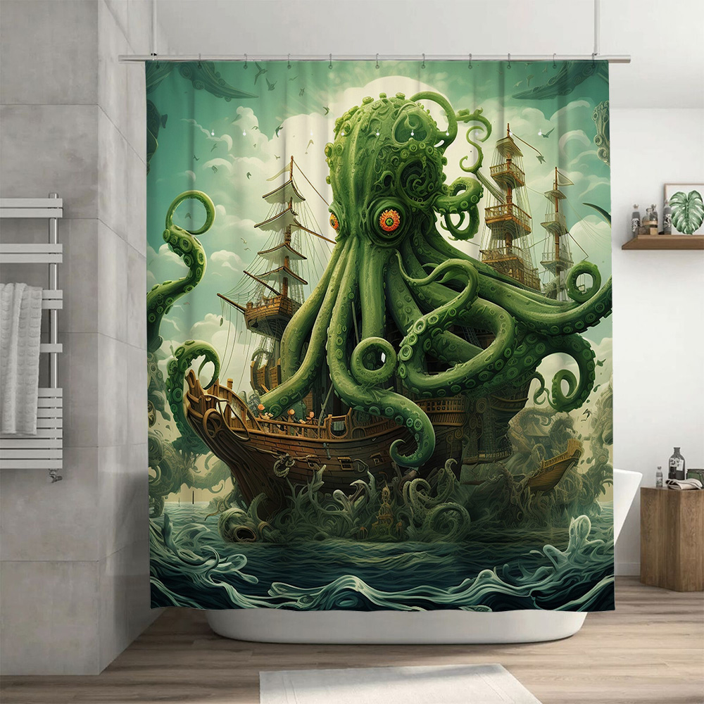 Ahtapot Gemi Duş Perdesi Gerçe - Home Bathroom Ideas incelemesi ve fiyatı