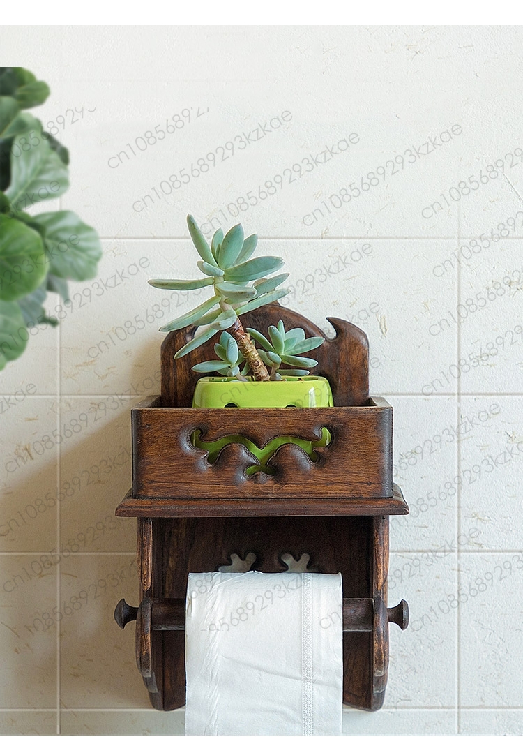 Ahşap Kağıt Havlu Tutucu Tuval - Home Bathroom Paper Towel Holder incelemesi ve fiyatı