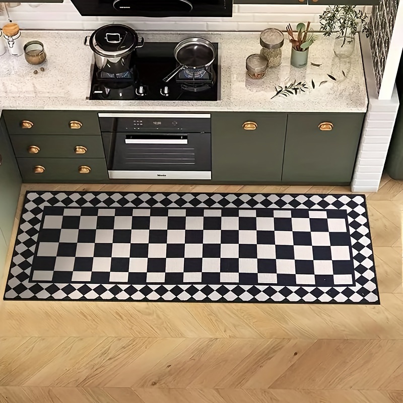VIKAMA Siyah Beyaz Damalı Soyu - Home Bathroom Rugs incelemesi ve fiyatı
