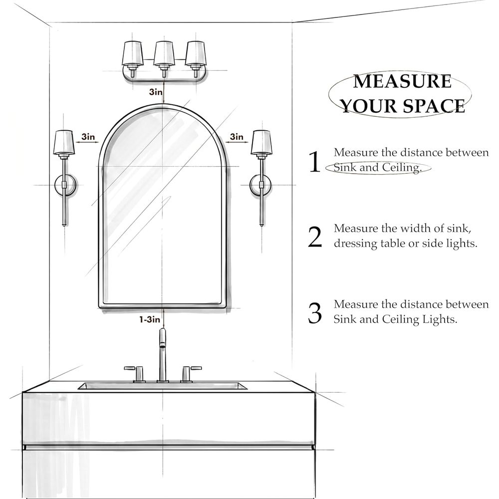 Lüks Kavisli Altın Kaplama Ban - Home Bathroom Mirror incelemesi ve fiyatı