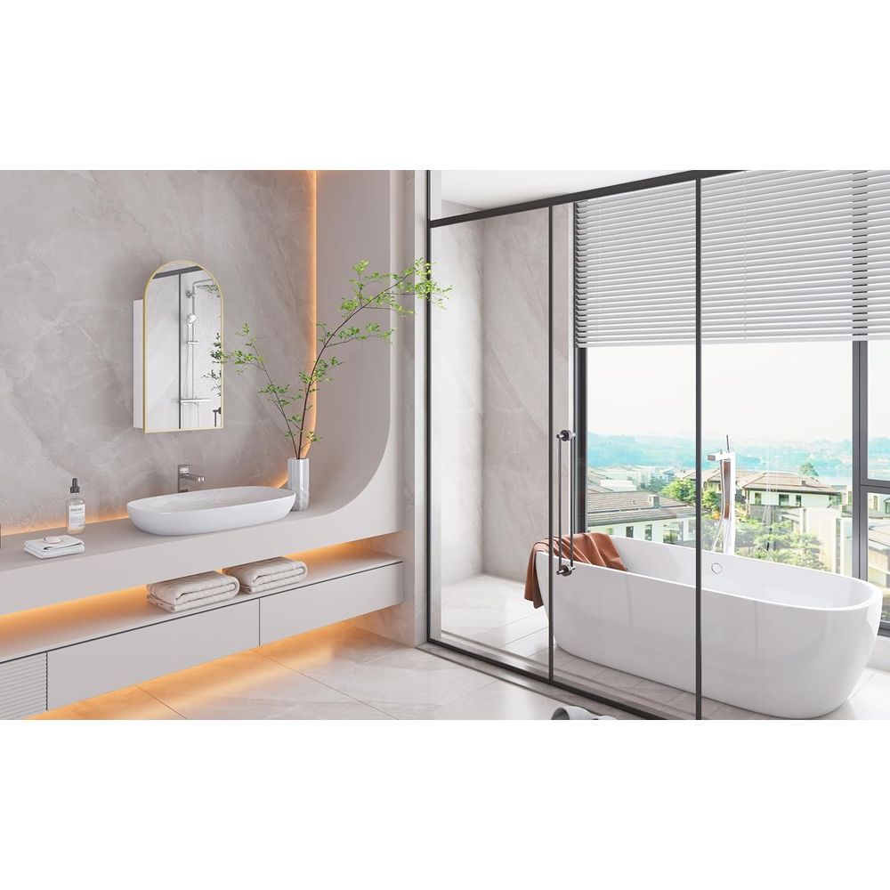Lüks Kavisli Altın Kaplama Ban - Home Bathroom Mirror incelemesi ve fiyatı