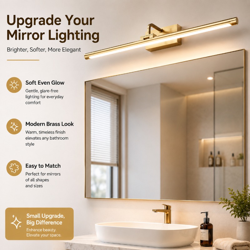 40cm 55cm 70cm Vintage LED mak - Home Bathroom Mirror incelemesi ve fiyatı