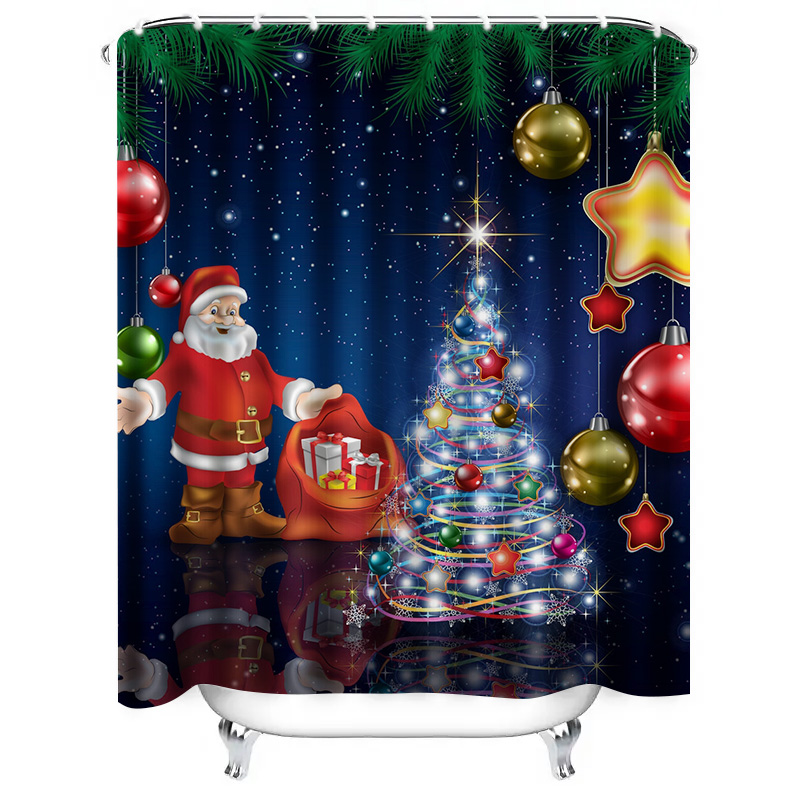 TU Noel Duş Perdesi Noel Baba  - Home Bathroom Ideas incelemesi ve fiyatı