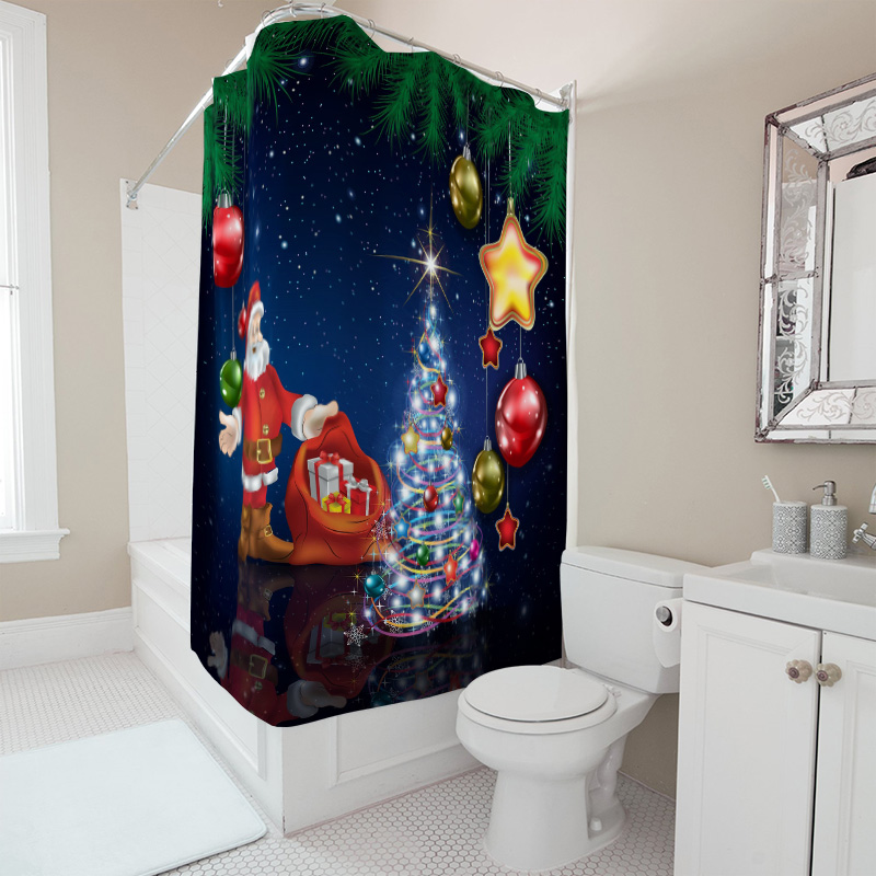 TU Noel Duş Perdesi Noel Baba  - Home Bathroom Ideas incelemesi ve fiyatı